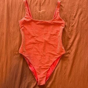 Aerie Vibrant orange One-Piece Swimsuit